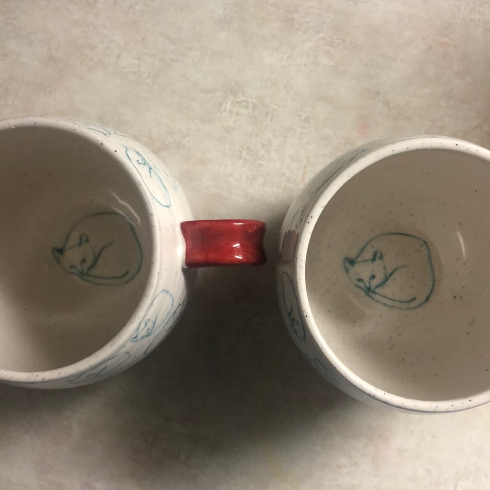 Anthropologie- Lea Reena Goren set of mugs.